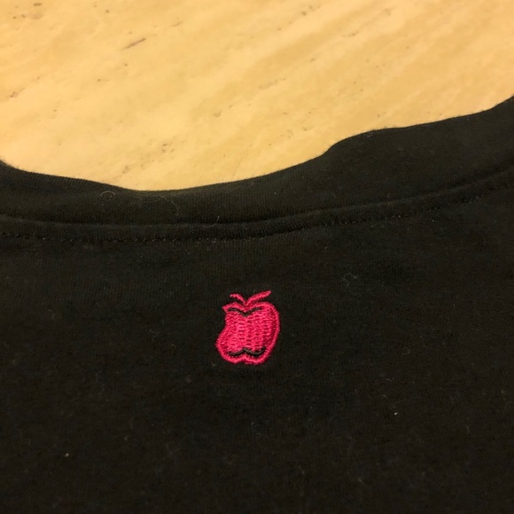 New Apple Bottoms Logo Printed Tee Black S/M - Picture 4 of 5